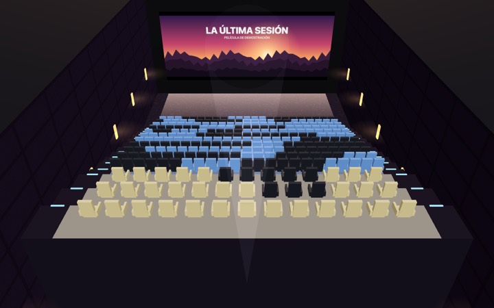 Sala de cine en 3D