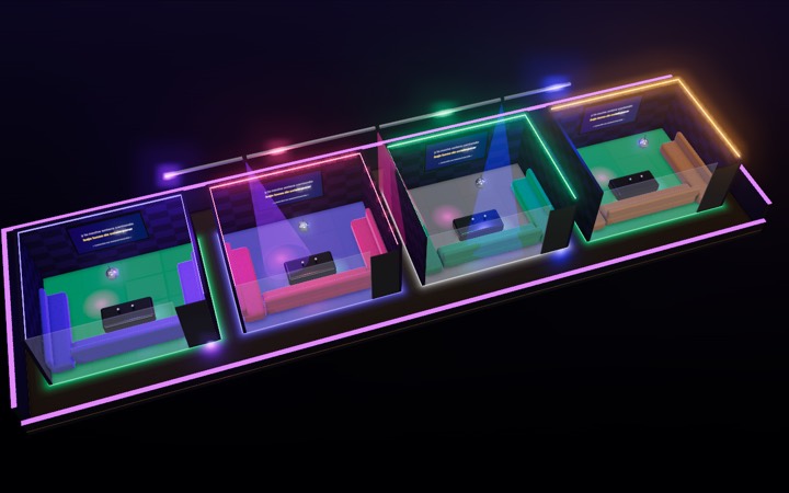 Salas de karaoke en 3D
